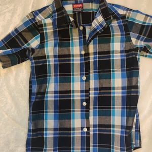 Boys wrangler button up/down shirt